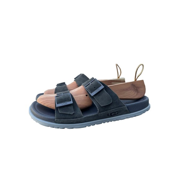 UGG Men\'s Wainscott Buckle Slide Gray Size 10